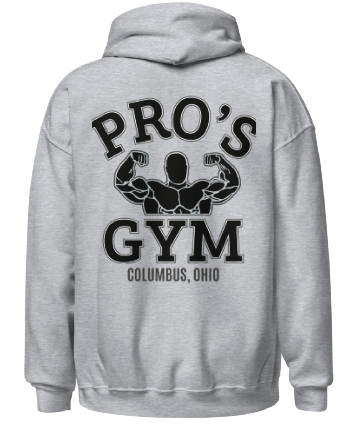 Pro’s Gym Hoodie – Retro Logo, Bold Back Design