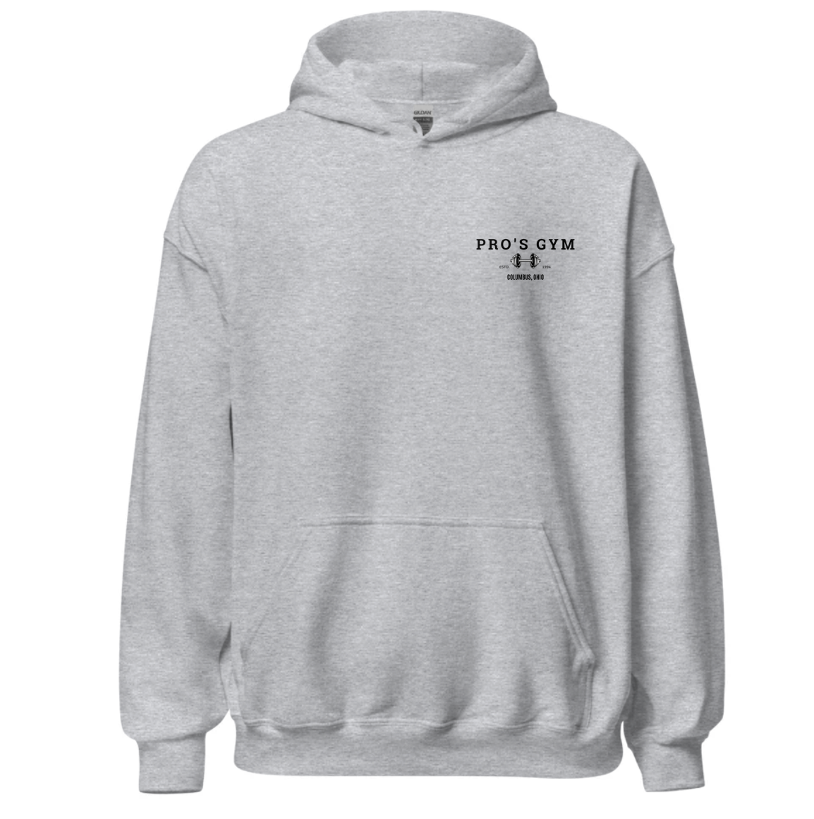 Pro’s Gym Hoodie – Retro Logo, Bold Back Design