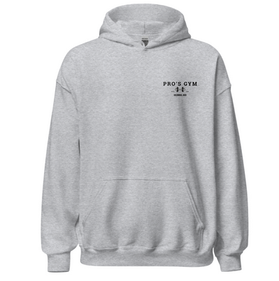 Pro’s Gym Hoodie – Retro Logo, Bold Back Design