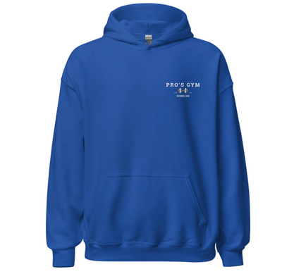 Pro’s Gym Hoodie – Retro Logo, Bold Back Design
