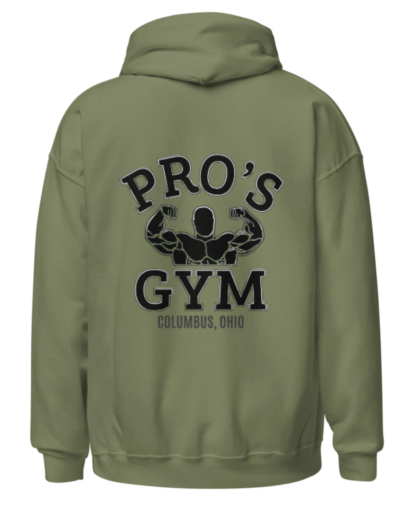 Pro’s Gym Hoodie – Retro Logo, Bold Back Design